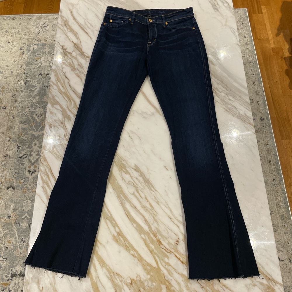 7 for all mankind Women's Blue Jeans